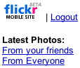 Image showing Flickr Mobile.
