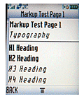 Image showing rendering of heading tags on various mobile devices.