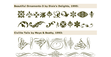 Type-Art Ornaments Collection