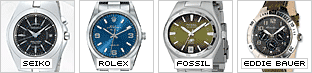 (a collection of four analog watches)