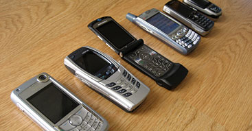 6 of the phones I own