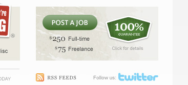 The "Post a Job" box