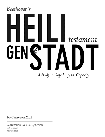 Beethoven's Heiligenstadt Testament: A Study in Capability vs. Capacity